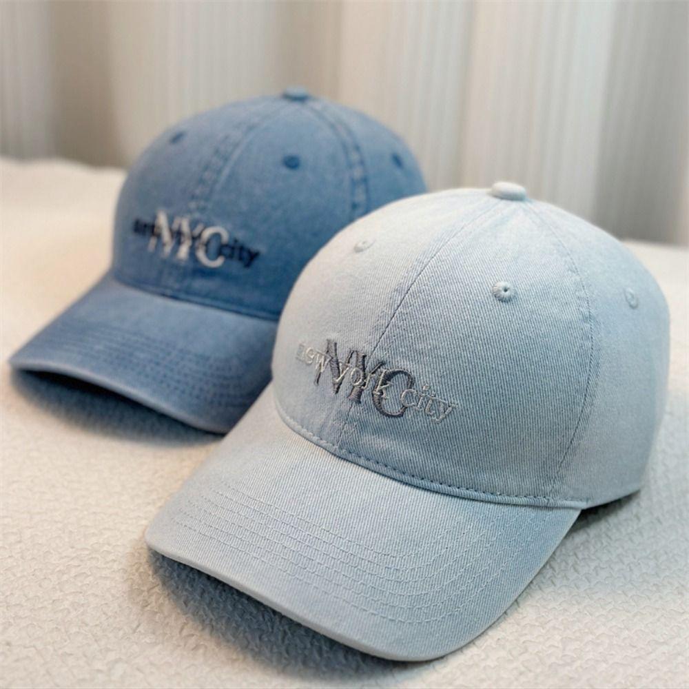 

Embroidered Baseball Hat Breathable Outdoor Sport Hat Cute Travel Sunshade Hat C