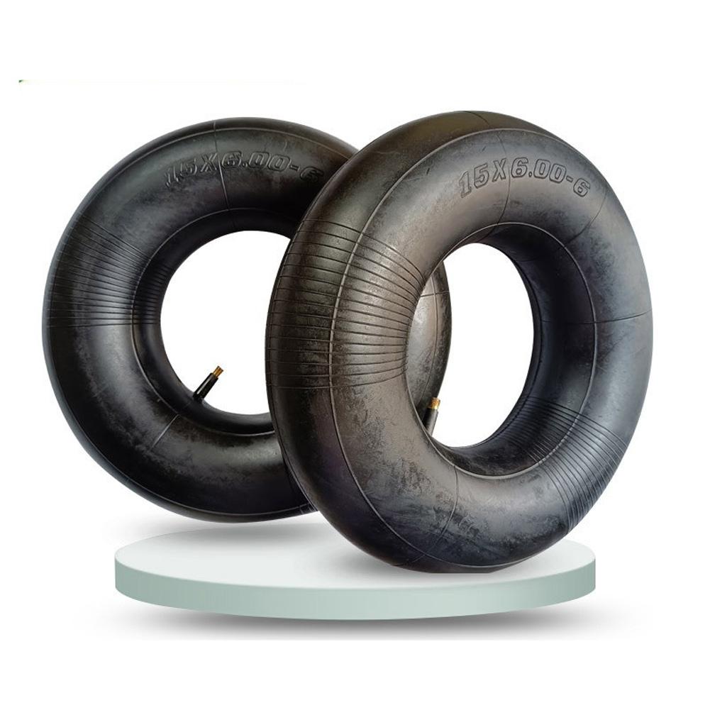 2-balení duší 15x6.00-6, Náhradní duše pro pneumatiky sekaček, Odolné duše pro pojízdné sekačky, zahradní přívěsy, traktory, motokáry, golfové vozíky,