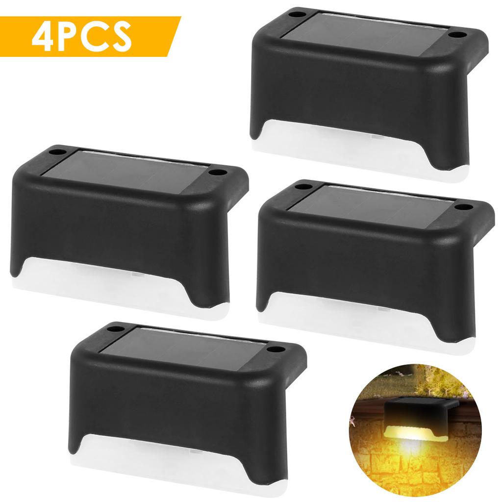 Outdoor Stair Solar Light IPX 65 Waterproof Garden Step LED Solar Lamp for Yard Railing Fence Pathway Patio Lawn Decor 1-16Pcs