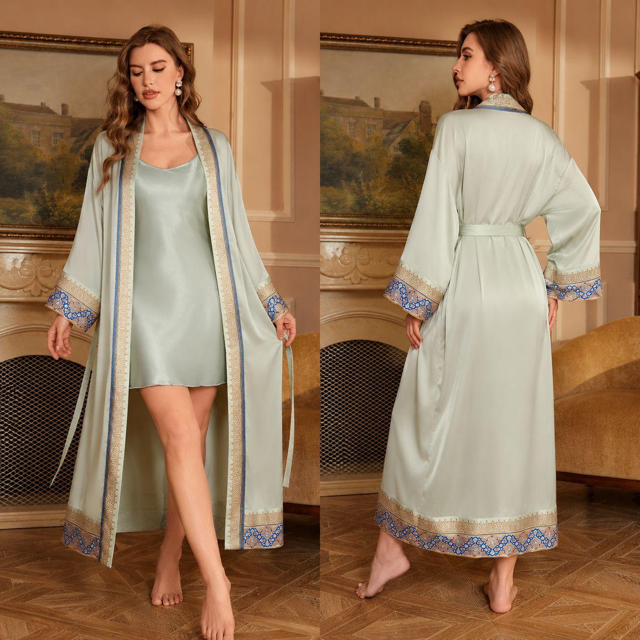 Yaoting elegant court style satin chiffon
