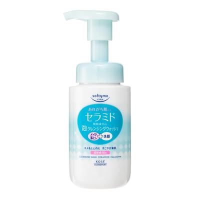 Softymo KOSE Espuma de Limpeza Facial com Bomba Limpador de Maquiagem Facial para Poros (Ceramida) Limpador, Removedor, 200mL,