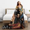 Home Alone  Merry Christmas Flannel Blanket  Super Soft Throw Blanket for Home Decor Travel Funny Bedspread Sofa Bed Cover