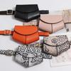 Fashionable Small Waist Bag Versatile Women Delicate Snake Skin Decorative Saddle Fashionable Sweater Belt Trendy