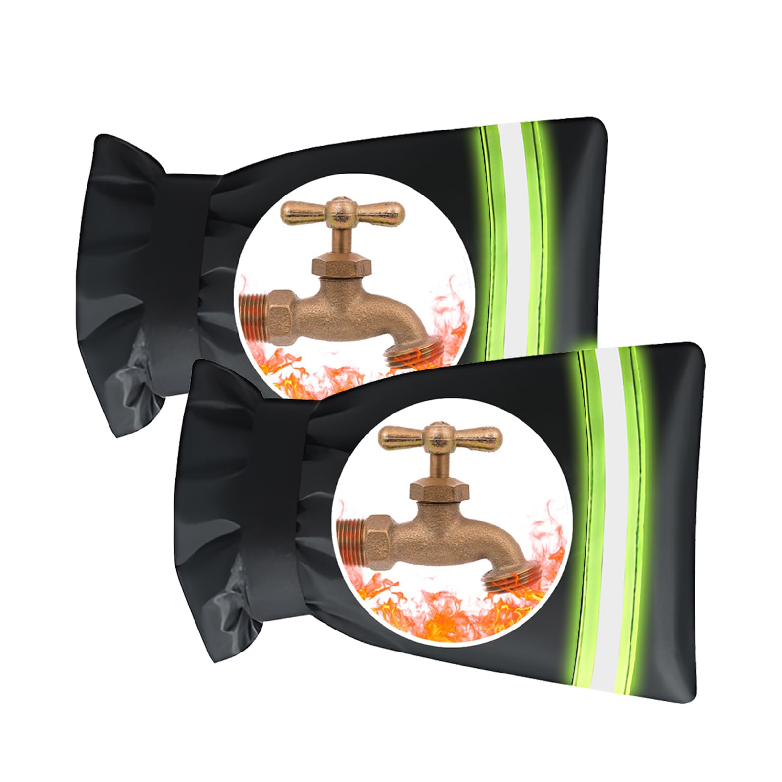 

Outdoor Faucet Frost-Proof Cover, 9.8 x6.3 x2.4 , 2025 New Winter Frost-Proof Faucet Cover with Reflective Strips 2