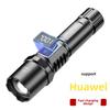 High-Power Portable Flashlight with Type-C Charging, Long-Range Beam, Telescopic Focus, and Power Display.