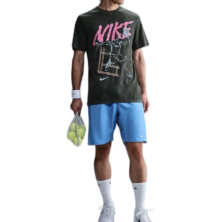 Nike Crew Neck Short Sleeve Logo Print T-Shirt Men tops HJ3455-355