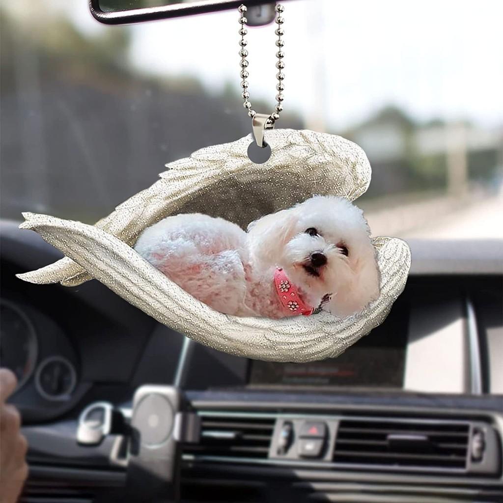 Wings Angel Vibrant Car Rearview Mirror Accessory For Pet Lovers Gift Stylish