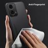 Luxury Plain PU Leather Case For Motorola G24 Back Cover Matte Silicone Full Protection Phone Case For Motorola Moto G24 4G G84 G54