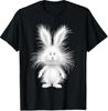 Lustiges flauschiges Kaninchen mit wildem Fell Süße Hasenkunst T-Shirt