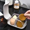 Beauty Egg Storage Box with Cover Dust-proof Dressing Table Lipstick Air Cushion Storage Shelf Portable Powder Puff Storage Box