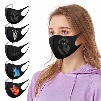 1PC Adult's Prints Face Mask Washable Earloop Mask