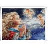 Cartoon Girl Diamond Painting Full Round Drill 5D Diy Rhinestone Embroidery Cross Stitch Little Angel Wall Art Pictures