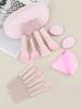 New Mini Makeup Brush Set 10PCS Eyeshadow Loose Powder Brush Travel Portable Soft Hair Makeup Tools Christmas Gift