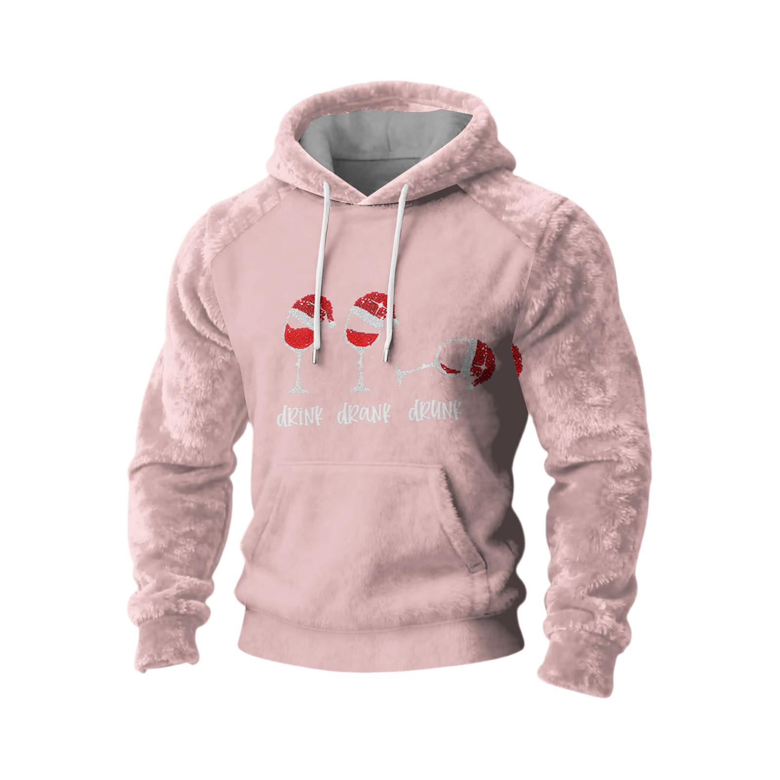 

Спортивный костюм с капюшоном, унисекс, одежда для бега, пуловер с длинными рукавами, толстовка с капюшоном XXXL розовый