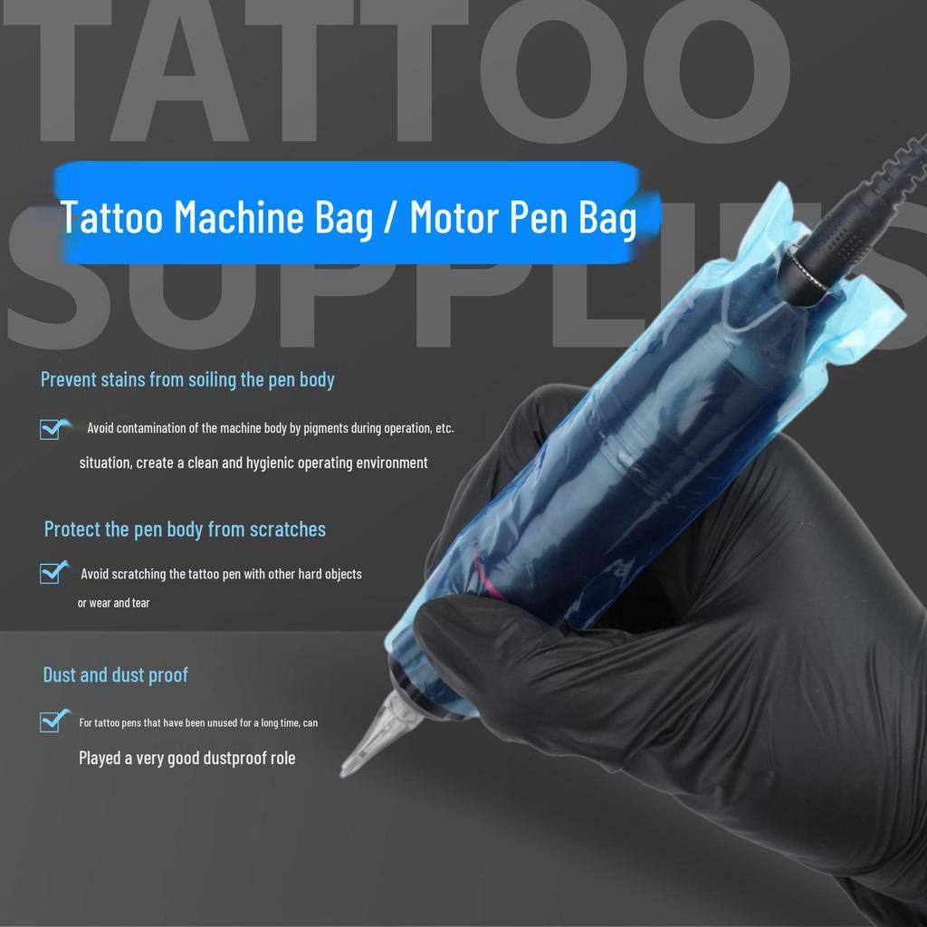 Disposable Tattoo Pen & Machine Protective Storage Bag for Micropigmentation Equipment