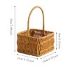 Woven Mini Rattan Baskets: Ideal for Living Room Shelf Storage & Gift Packaging