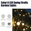 Solar Powered Garden Floor Lights, Star Burst Flickering Firefly Lights, Outdoor Courtyard Christmas Party Decorations