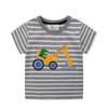 2025 Girls' Summer Cotton Cartoon T-Shirt - European & American Style
