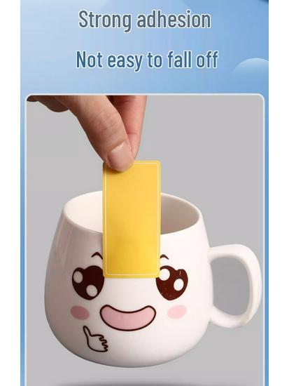 Waterproof Self-Adhesive Name Labels and Colorful Sticky Notes