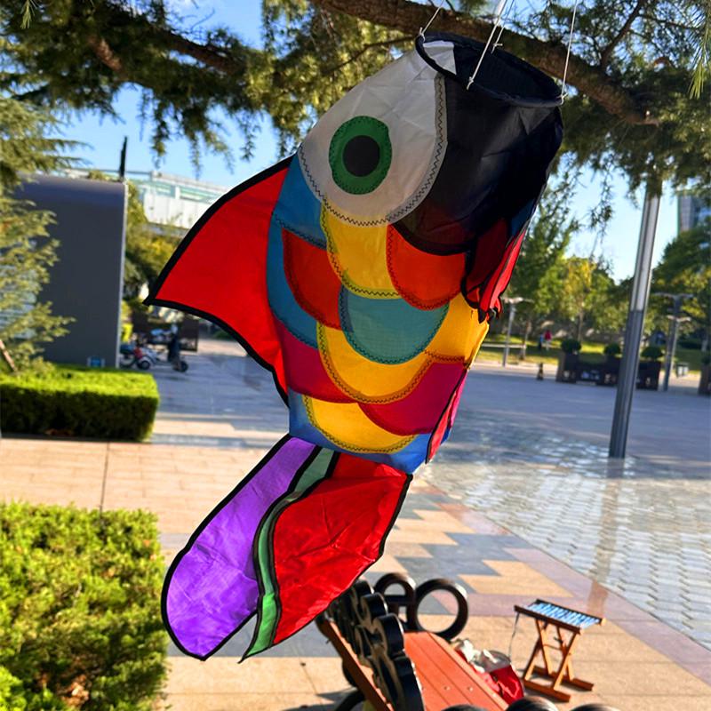 Boutique Stachelrochen Drachen Anhänger mit Schwanz Windsack Spinner