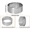 Stainless Steel French Perforated Tart and Cake Mousse Ring