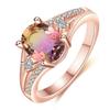 Trendy Fashionable Jewelry Finger Ring Graceful Crystal Stone Rhinestones Finger Ring Women Accessories Bride Wedding Occasion Party Event Bridal