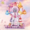 Non-Toxic Moc Cute Ferris Wheel Building Block Model Brick Diy Construction Toy For Children Desk Decor.