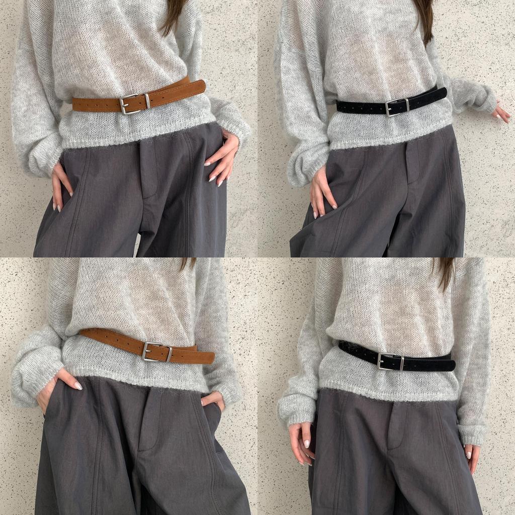 Fashion Pu Leather Belt For Women With Metal Pin Buckle For Casual And Office Wear