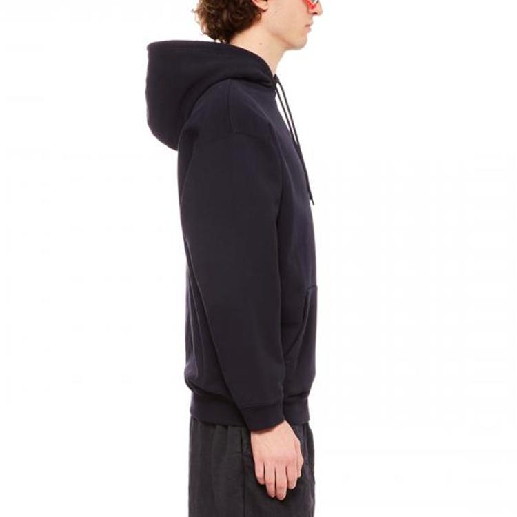 Balenciaga Logo Embroidered Hoodie 'Navy' Men's 570811TKVB53967
