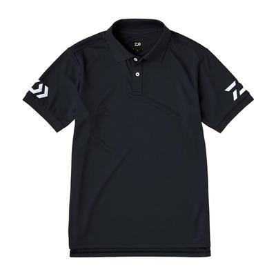 Daiwa Short Sleeve Polo Shirt Black and White 2XL 25DE-7925 Kids'