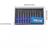 10Pcs 1/8" Shank Tungsten Carbide Milling Cutter Rotary brocas com escareador hss steel cone drill set diamond drill 10mm