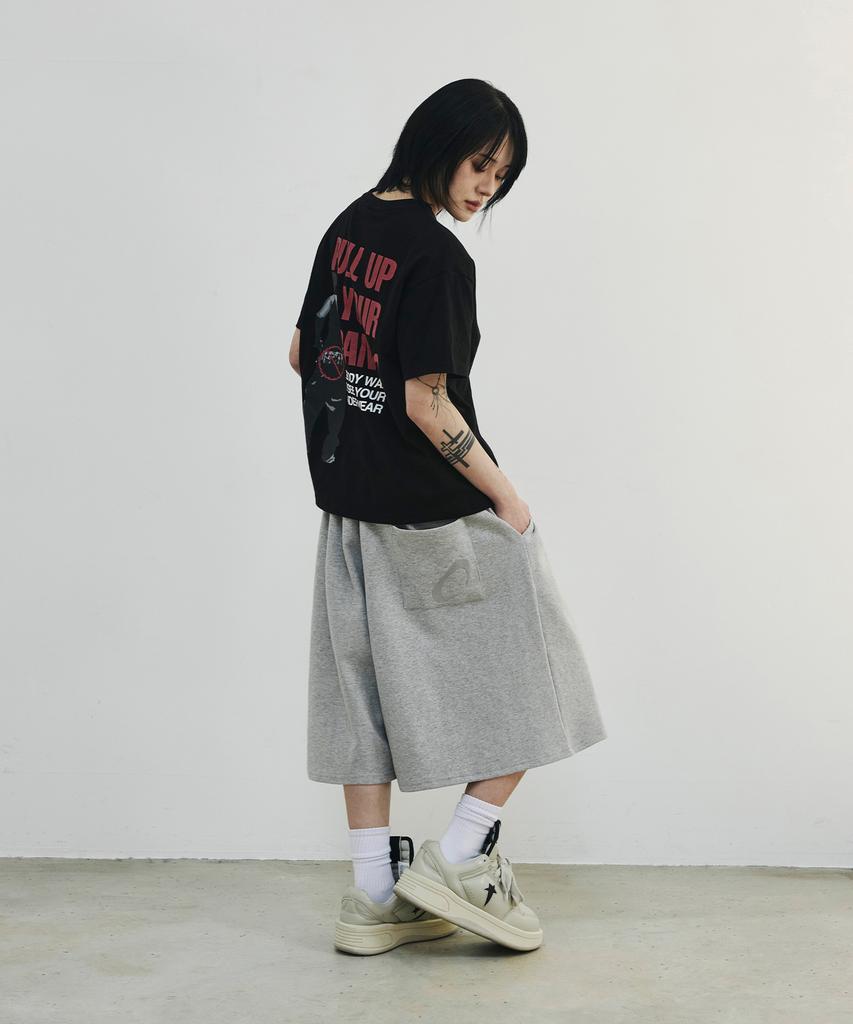 SCALLYWAG String Point Sweat Shorts [Grey]