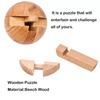 Lucchetto di Kongming in Legno, Puzzle 3D a Forma di Sfera, Giocattolo di Intrattenimento per la Mente, Puzzle Sferici per Adulti e Bambini