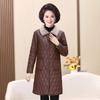 Winter Women's Leather Jacket Mid-length Plus Velvet Thickened Mother's Leather Coat PU Leather Coat