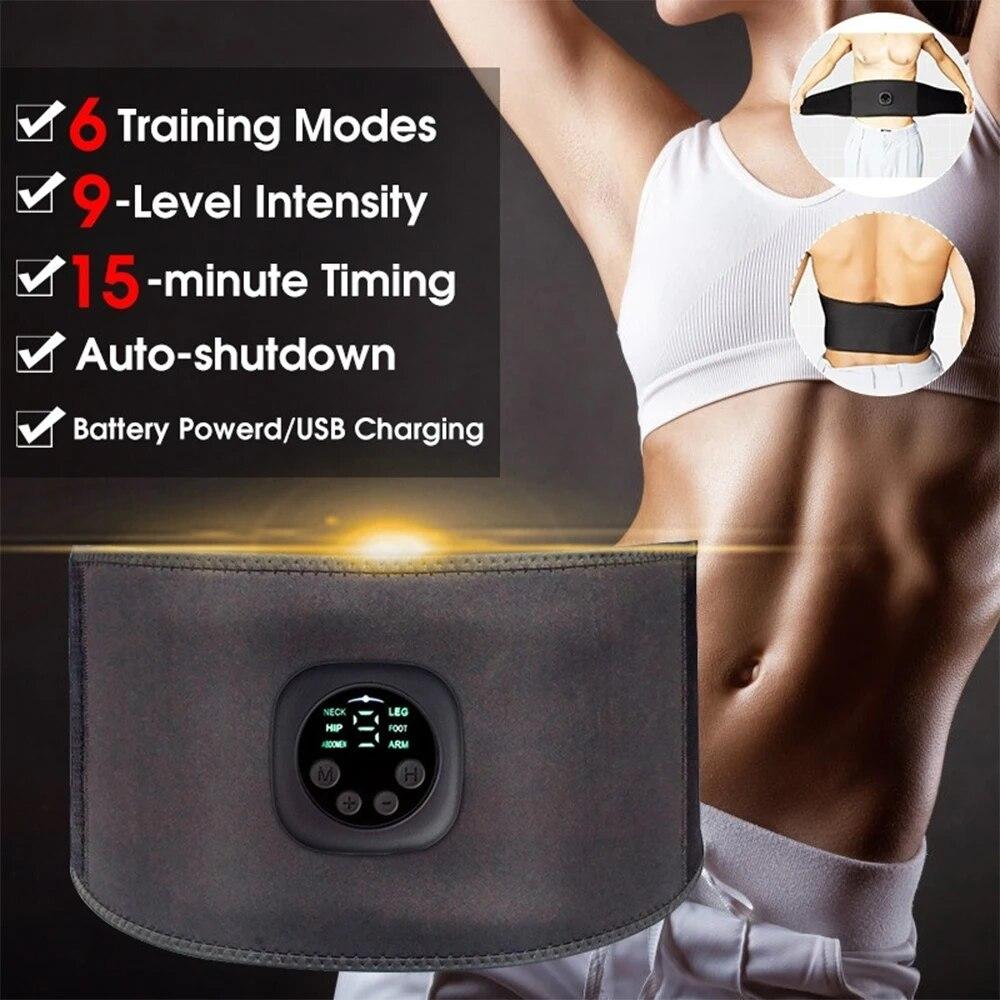 EMS Elektrischer Bauch-Krper-Schlankheitsgrtel Taillenband Smart  Bauchmuskelstimulator Abs Muscle Fitness Vibration Bauchtrainer gnstig  kaufen  Preis, kostenloser Versand, echte Bewertungen mit Fotos  Joom
