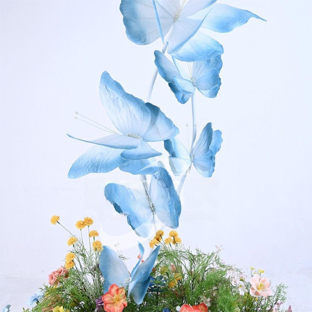 Paper Big Simulated Butterfly 3D Butterfly Flower Head  Large Scale Event