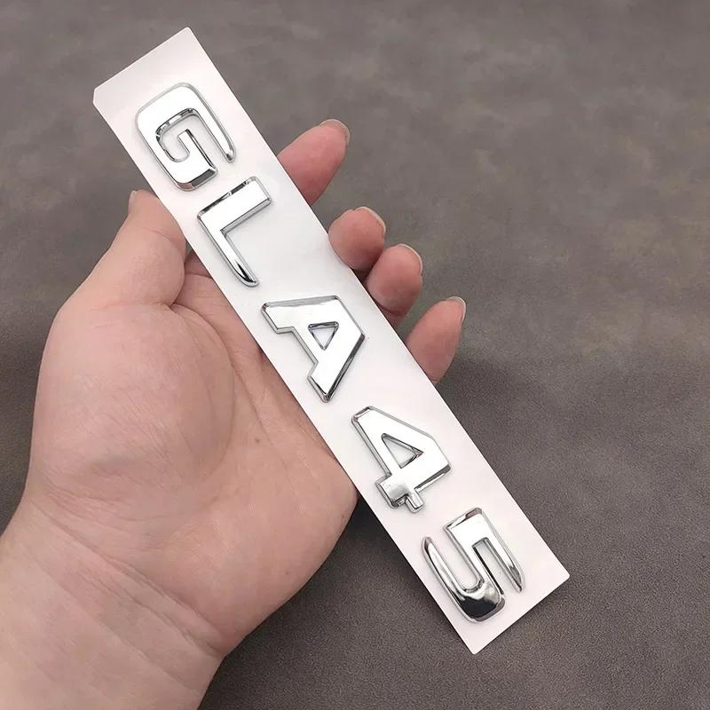 

3d ABS Chrome GLA 45 GLA45 Logo Letters Car Trunk Emblem Badge Sticker For Mercedes Benz GLA45 AMG W156 X156 H547 Accessories Plane or Elevation