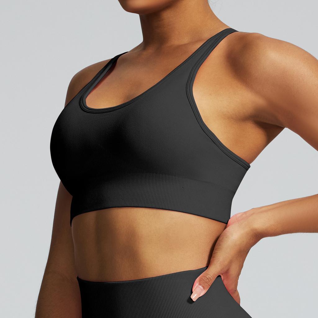 Sports Shorts Solid Color Knitted High Elastic Sports Underwear Yoga Pants Running Sports Fitness Yoga Clothes