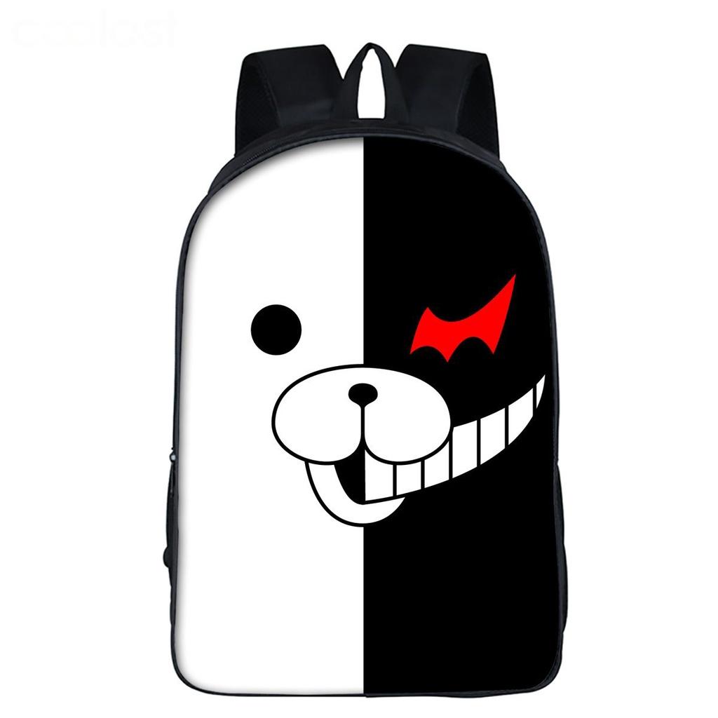 Stilvoller Danganronpa Monokuma Rucksack Mit Verstellbaren Trägern Für Den Freizeitgebrauch