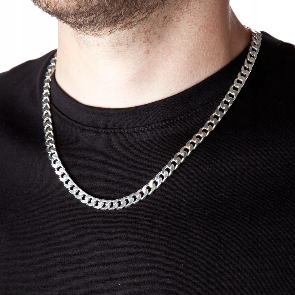 Silver Men' Chain 925 ITALIAN SILVER 5mm/55cm Diamond Chain