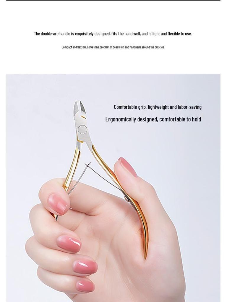 Professional Cuticle Nipper & Nail Art Tool Set: Remove Dead Skin, Callus, Trim Nails, Remove Gel Polish.