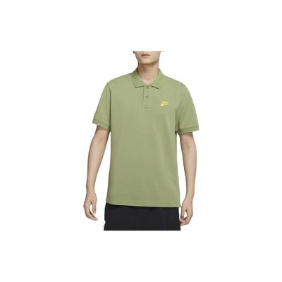 Sportswear Embroidered Logo Solid Color Polo Shirt Men Tops Green CJ4457-334