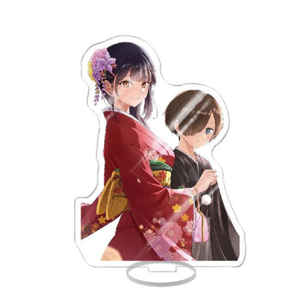 Anime The Dangers In My Heart Acrylic Stand Kyotaro Ichikawa Anna Yamada Action Figures Desk Model Plate Toys Room Decorations