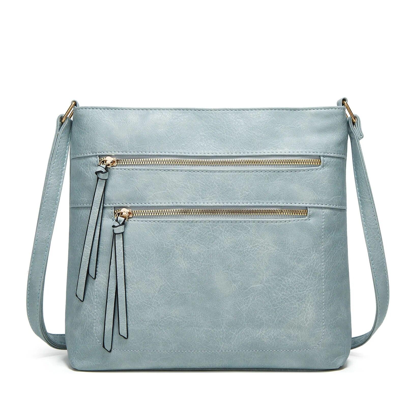 

Новые женские кошельки и сумки, боковая сумка для дам, сумка на плечо в стиле ретро, ​​сумка через плечо из мягкой кожи, сумка для телефона с несколькими карманами синий