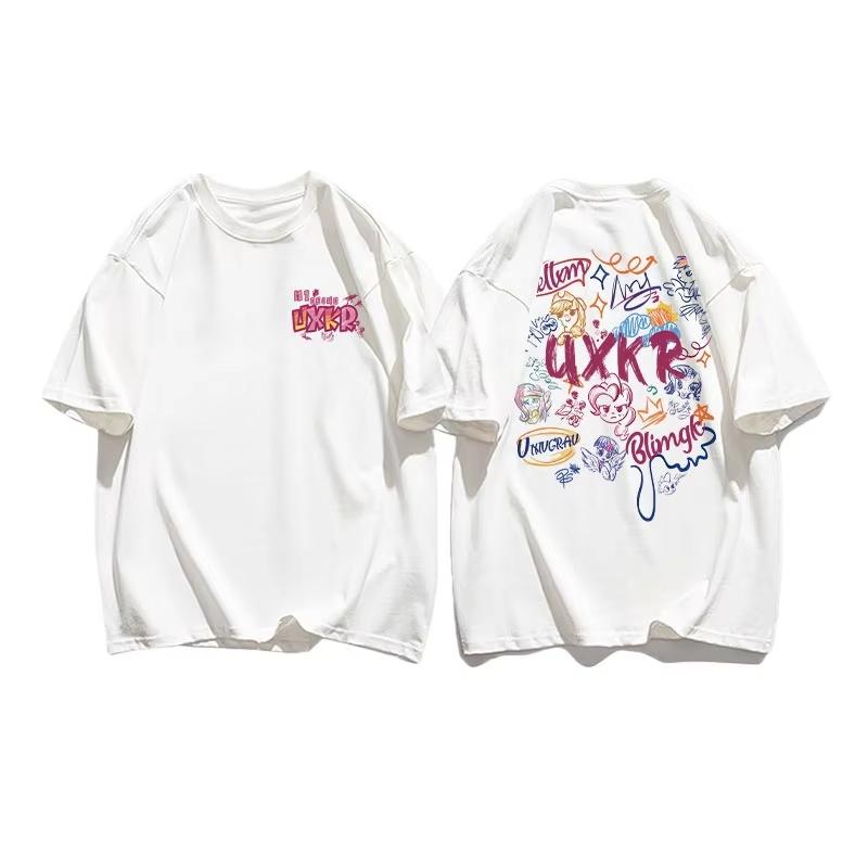 

2026 summer new My Little Foal Summer Cartoon Pattern Unisexs and Womens TShirt Breathable Casual LooseFitting S