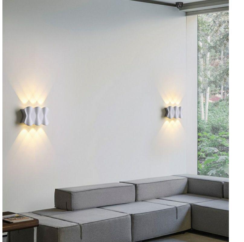 Nordic Minimalist Wall Lamp - Creative Indoor/Outdoor Waterproof Fixture for Bedroom, Living Room, Staircase, Corridor, and Courtyard.