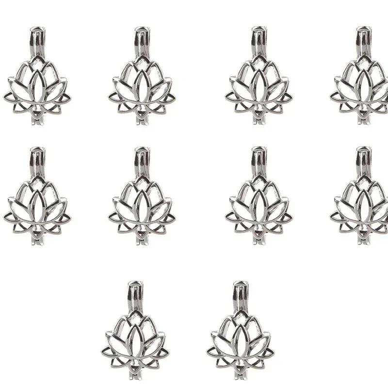 1Pcs Hollow Pearl Cage Magic Box Pendant Freshwater Oyster Pearl Accessories Openable DIY Necklace Jewelry Findings Components