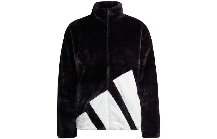 

Adidas Velvet Jackets Women s Black Stand Collar Thickened And Fleece Lined HI1199 S