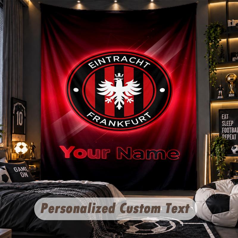 TapestryEintracht Frankfurt Custom Name Text Personalized Wall Hanging Tapestry Home Wall Decor