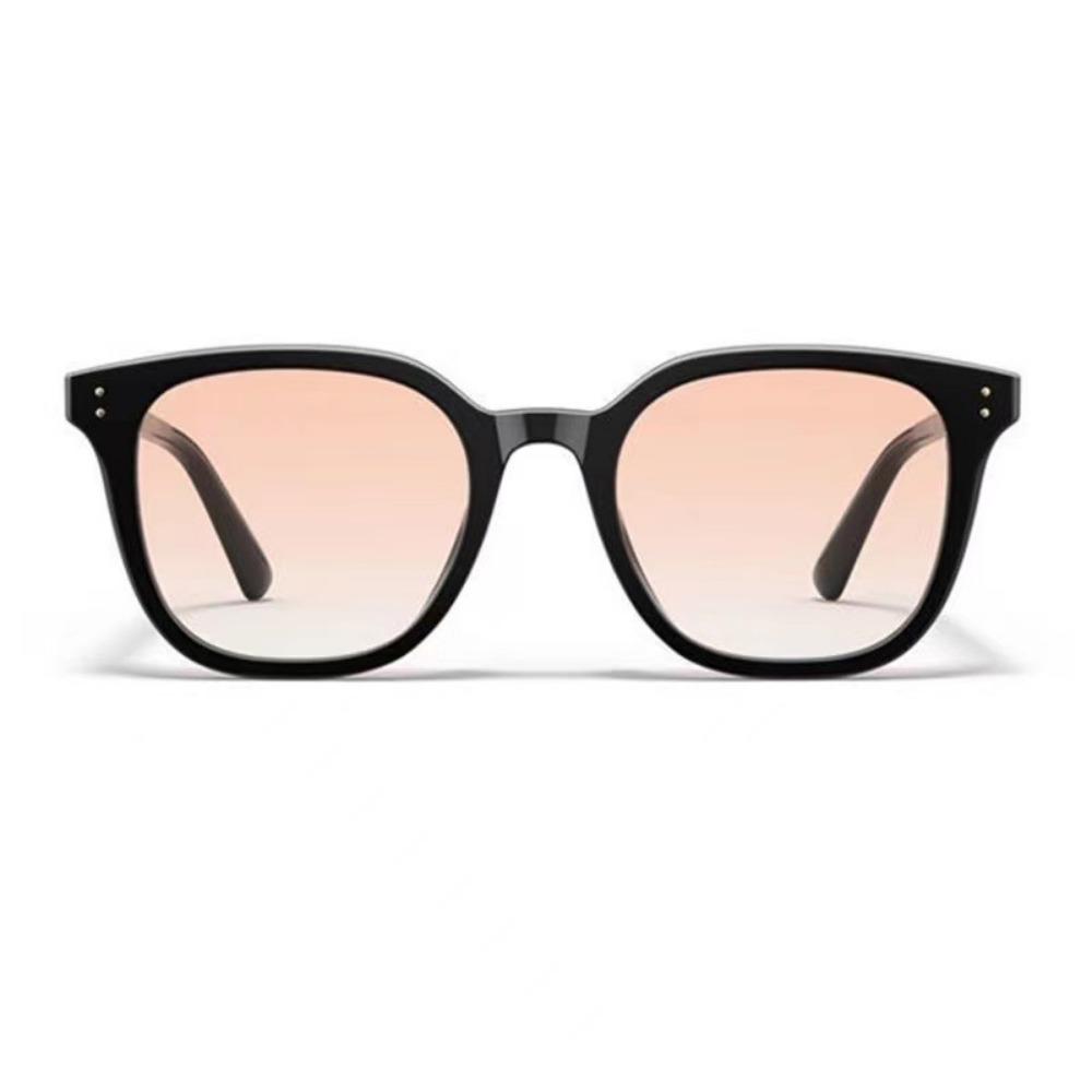 Sunglasses for Women Black Frame Powder Blusher Glasses Makeup Free Self Beautification Square Large Frame Womens Sunglasses